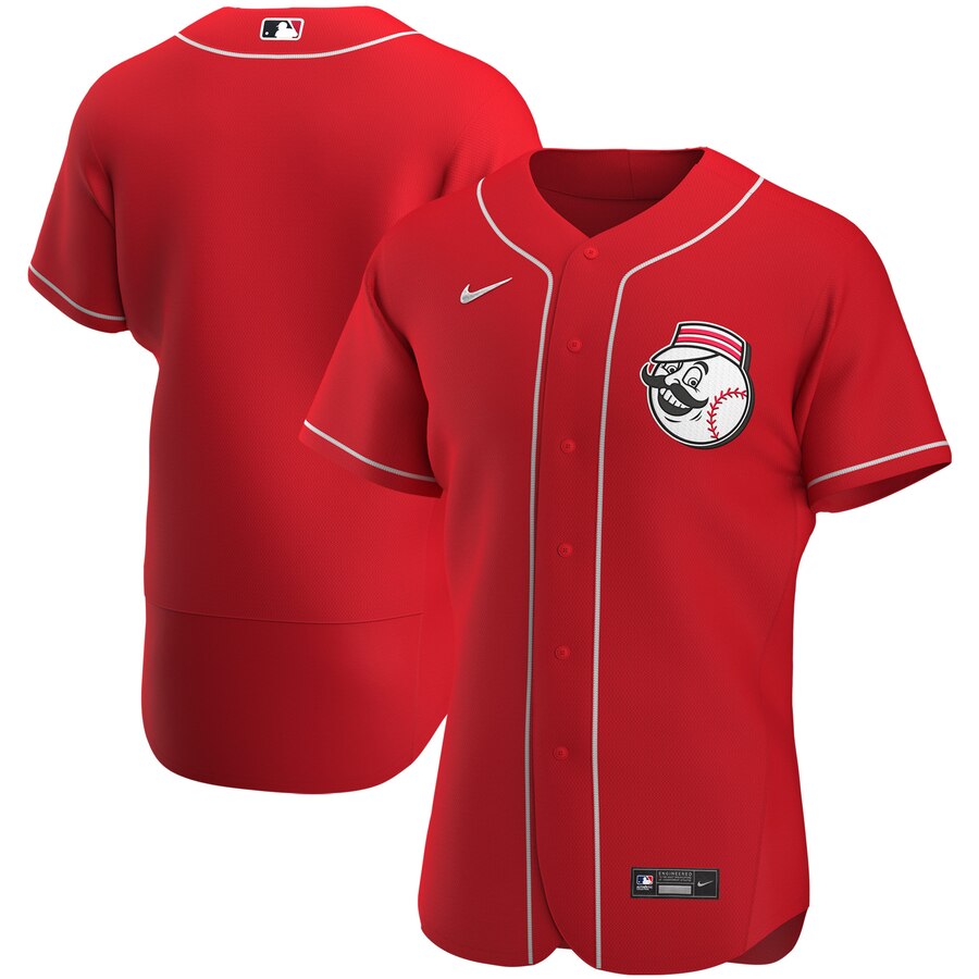 Cincinnati Reds Men Nike Red Alternate 2020 Authentic Team MLB Jersey->cincinnati reds->MLB Jersey